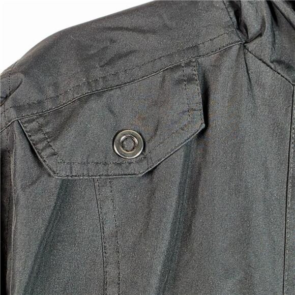 St. Johns Bay Hooded Jacket Men's XL Black Gray Reversible Full Zip Pockets - Picture 4 of 10